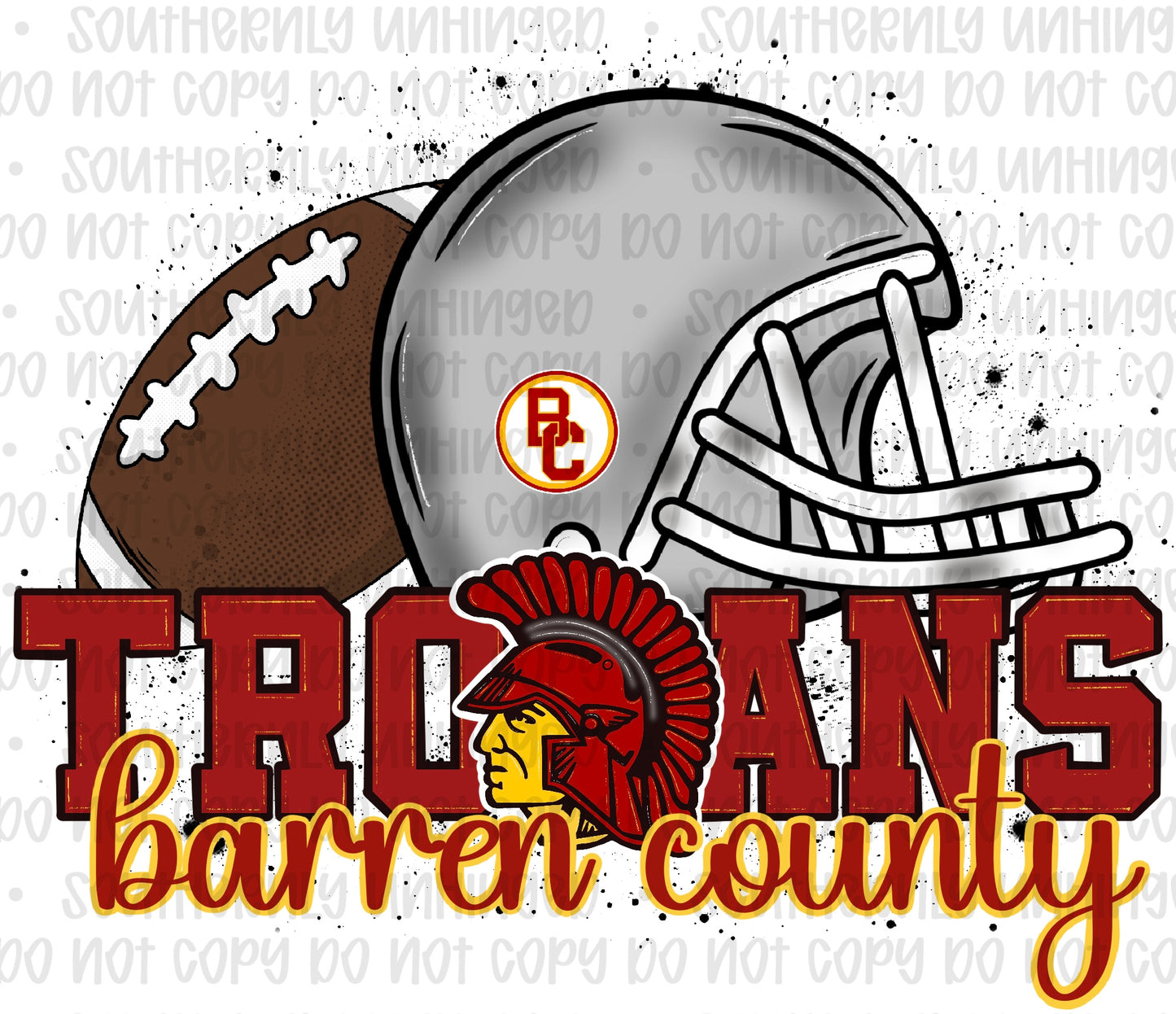 School Trojans BC Football - Digital Download