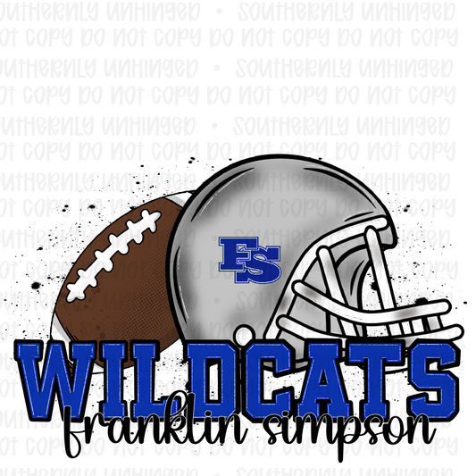 School Wildcats FS Football - Digital Download